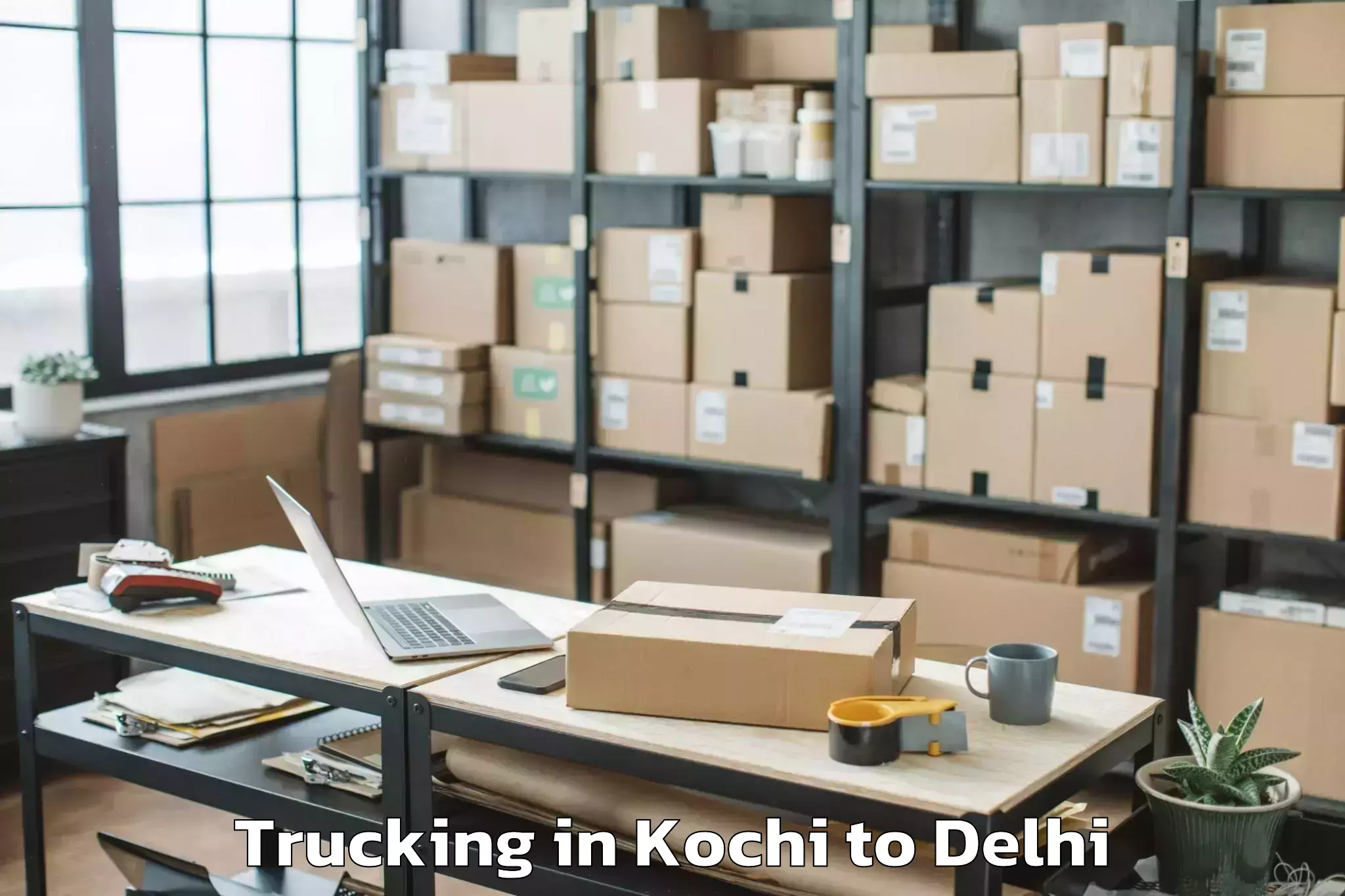 Hassle-Free Kochi to Ambience Mall Rohini Trucking